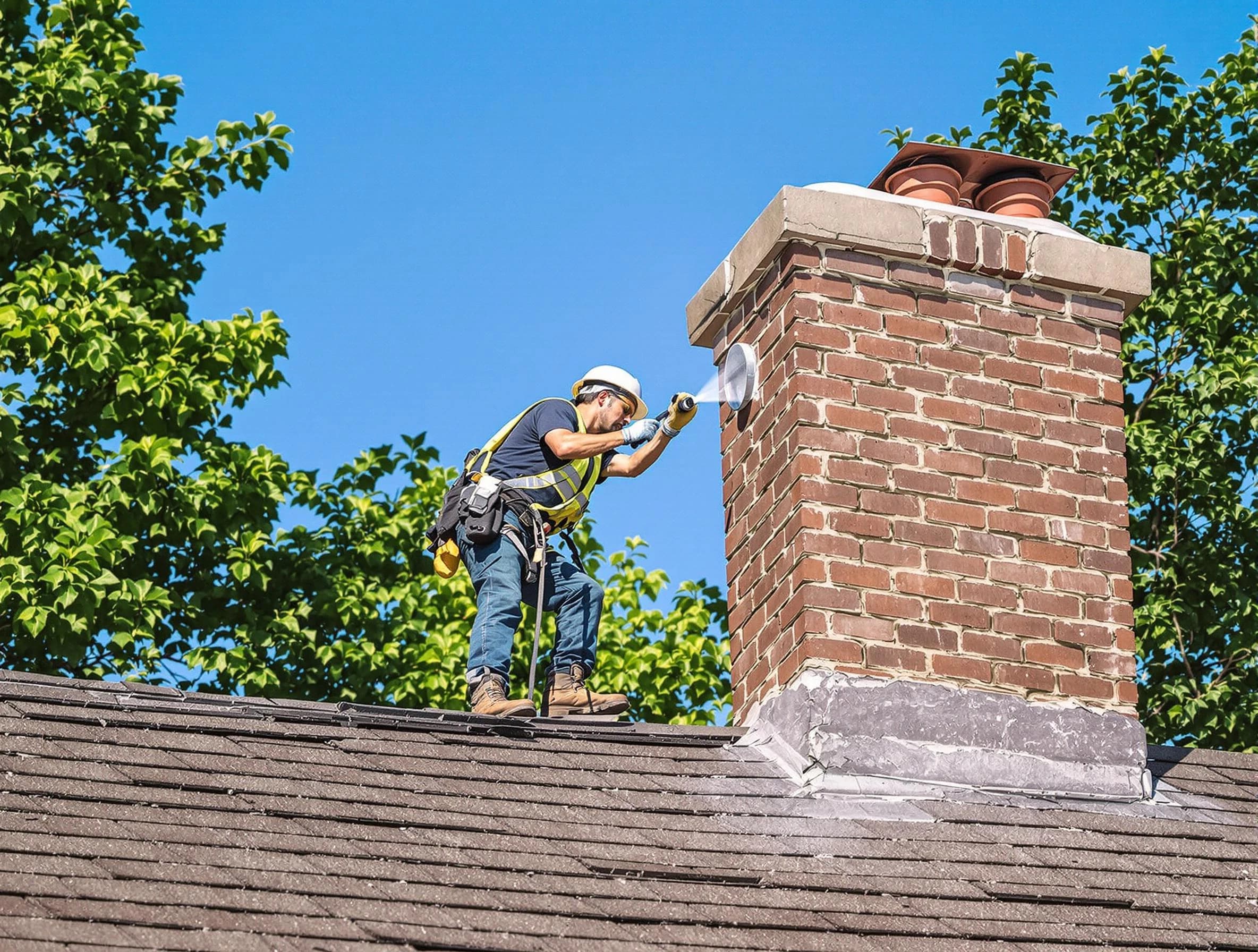 Lithia Springs Chimney Sweep performing an inspection with advanced tools in Lithia Springs, GA