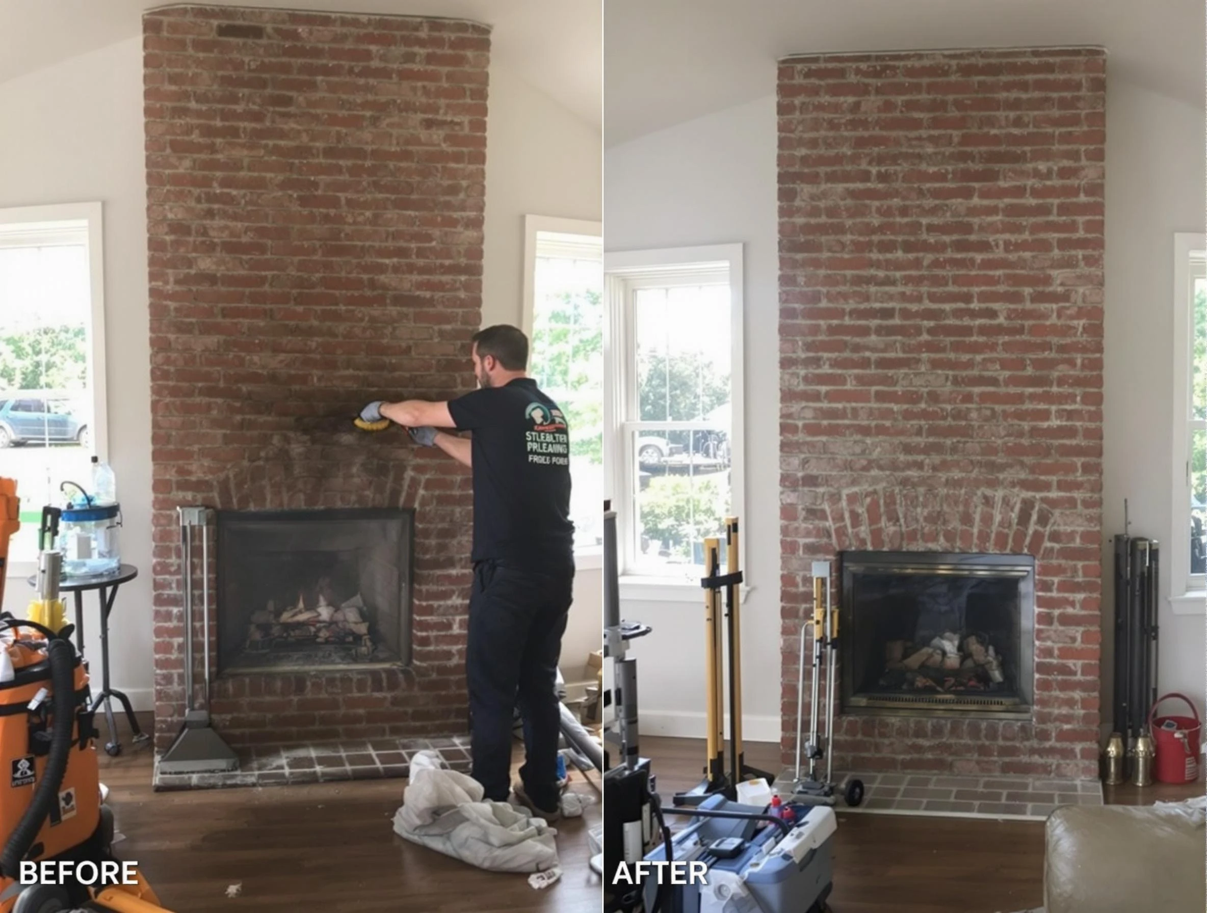 Finished chimney sweeping service by Lithia Springs Chimney Sweep in Lithia Springs, GA